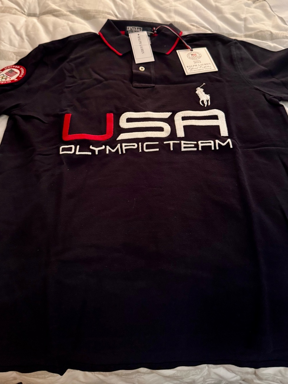 Polo by Ralph Lauren USA Olympic Team Black Polo Shirt
